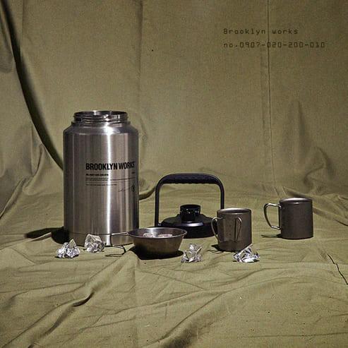 BROOKLYN WORKS WATER JUG 3.8L SILVER ブルックリンワークス 