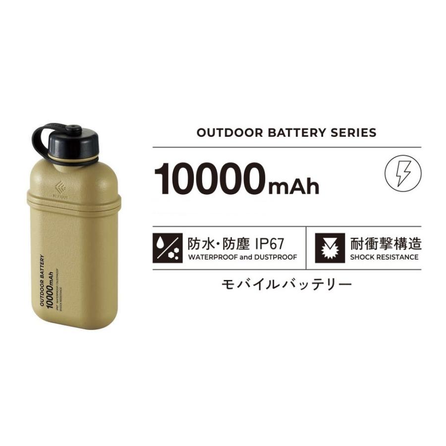 ELECOM エレコム NESTOUT モバイルバッテリー DE-NEST-10000BE