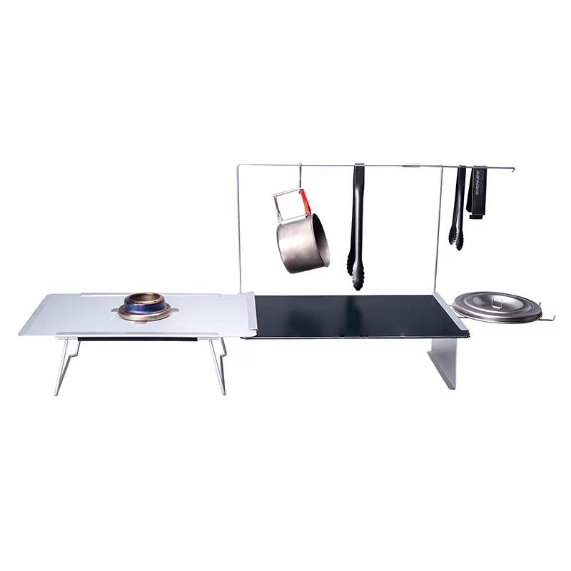 EVERNEW エバニュー EBY696 Alu. Table Kitchen System set キッチンテーブル 軽量 ソロキャンプ 超 ...