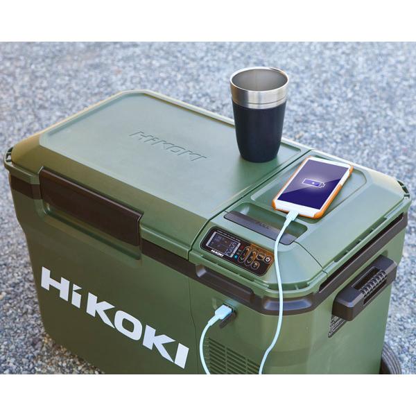 HIKOKI 18V コードレス冷温庫 UL18DB (WM) フォレストグリーン
