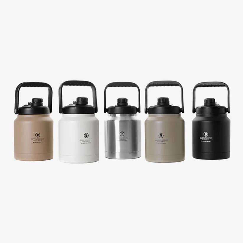 BROOKLYN WORKS WATER JUG 2.5L DOVE WHITE ブルックリンワークス ウォータージャグ 2.5リットル お花見 ハイキング_1