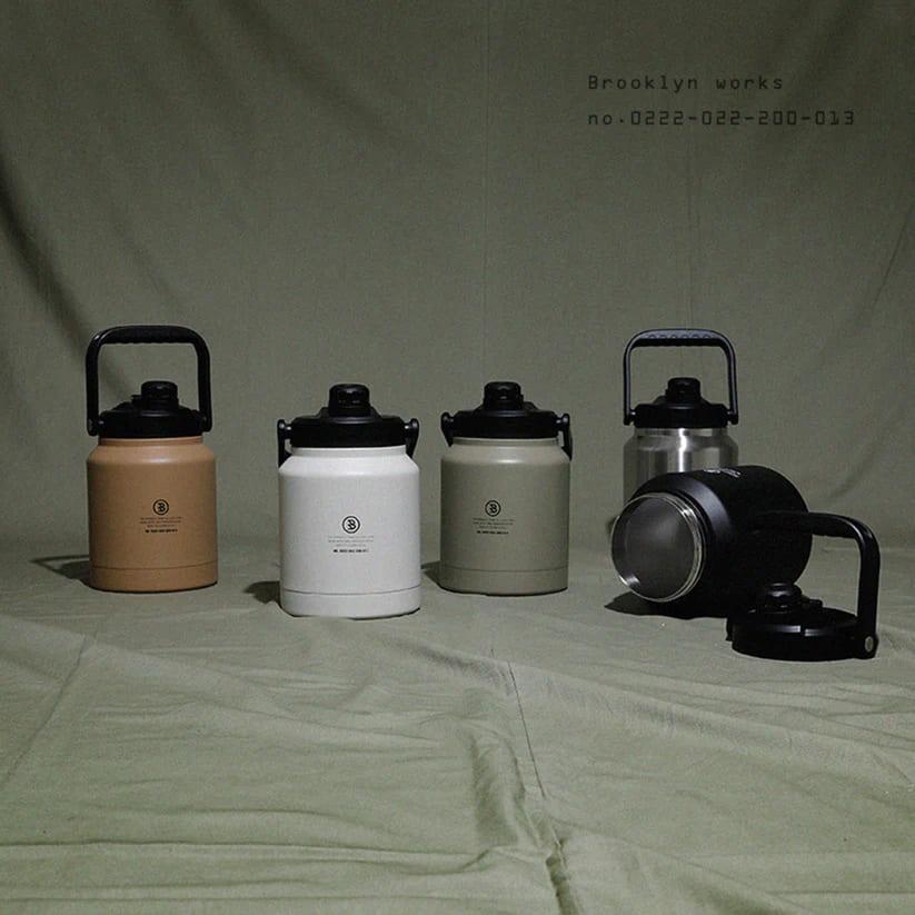 BROOKLYN WORKS WATER JUG 2.5L DOVE WHITE ブルックリンワークス ウォータージャグ 2.5リットル お花見 ハイキング_2