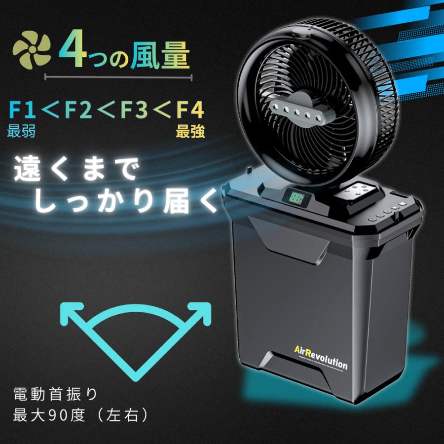 AirRevolution ミストファン KMネクスト ポータブル扇風機 熱中症対策