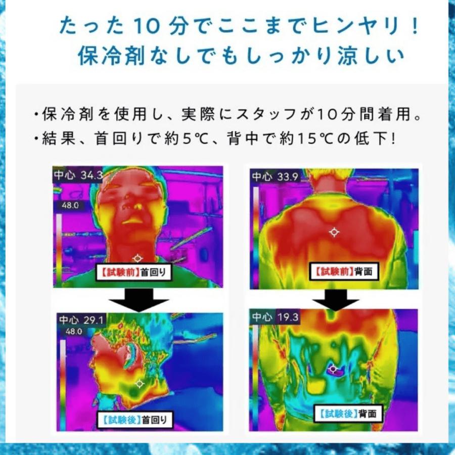 冷風ベスト リュック型 クーリングウェア COOLING VEST ファンベスト 熱中症対策 現場仕事 外仕事 熱さ対策 |  | 02