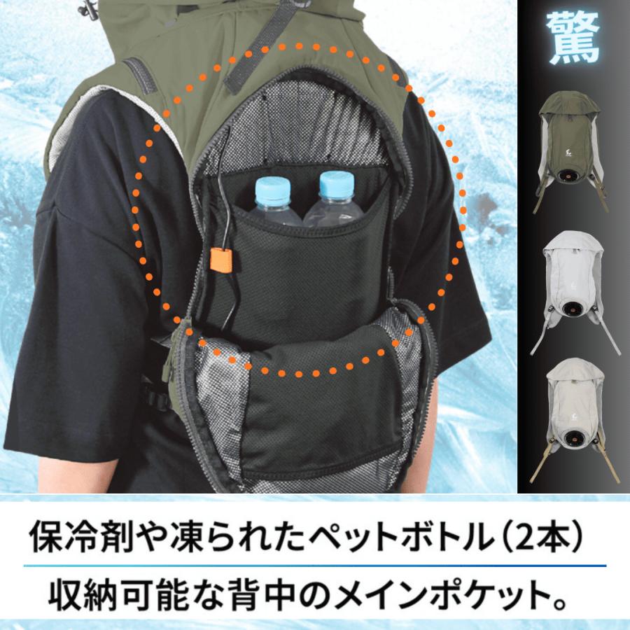 冷風ベスト リュック型クーリングウェア COOLING VEST ファンベスト