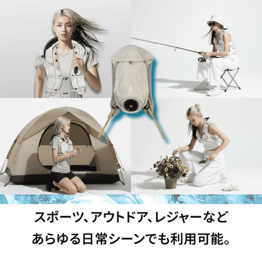 冷風ベスト リュック型クーリングウェア COOLING VEST ファンベスト