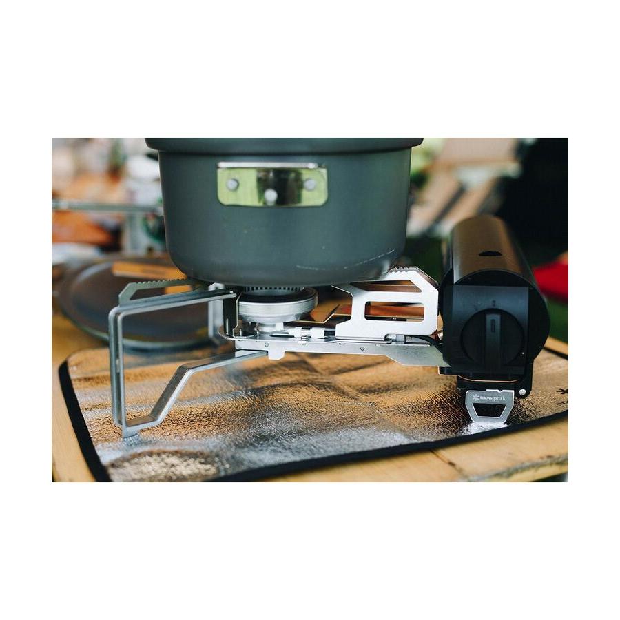  Peak GS-600 アウトドアカセットコンロ、収納袋付き snow peak（スノーピーク） HOME&CAMP バーナー カセットコンロ