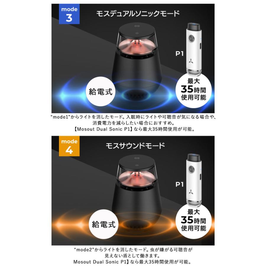 Mosout Dual Sonic H1 置き型 2カラー 特殊超音波 虫除け 2023年新作