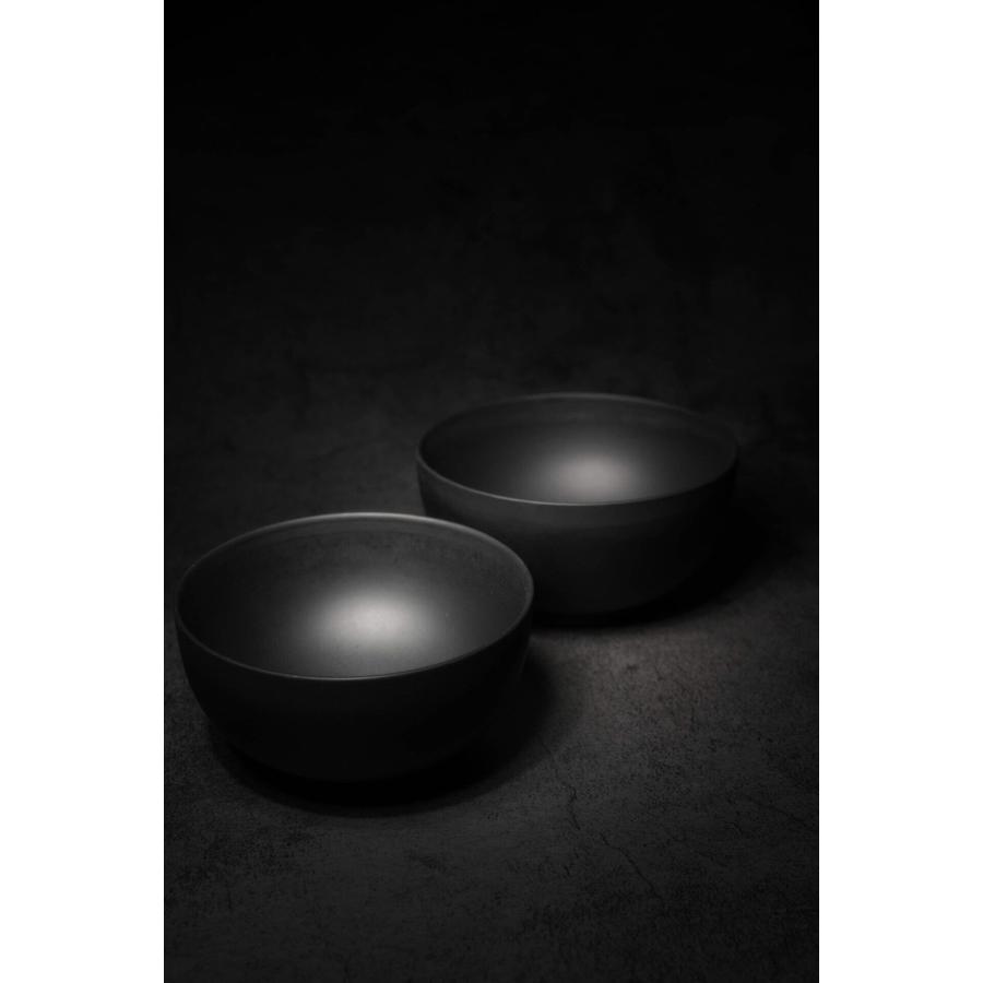 shiromani マニ椀 2セット 茶碗 お椀 エコ 食器 ギフト ペア食器 黒