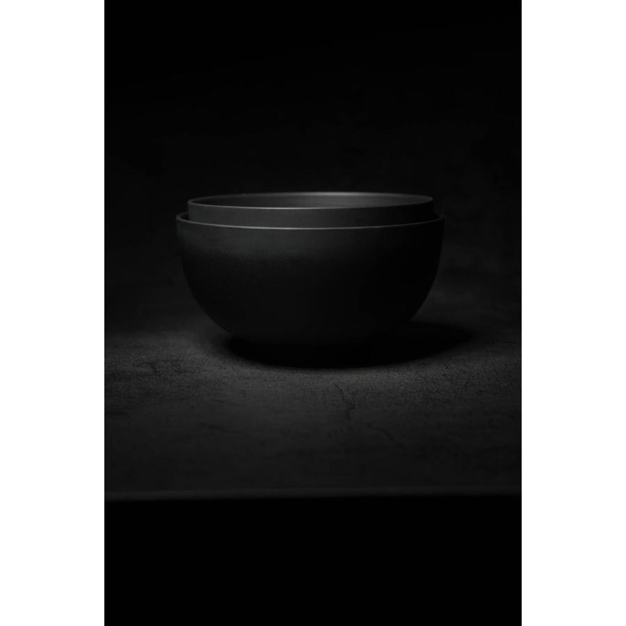 shiromani マニ椀 2セット 茶碗 お椀 エコ 食器 ギフト ペア食器 黒