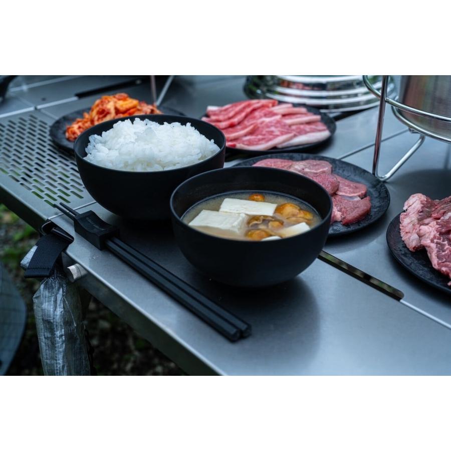 未使用　  ご飯椀 2個セット shiromani マニ椀 2セット 茶碗 お椀 エコ 食器 ギフト ペア食器 黒