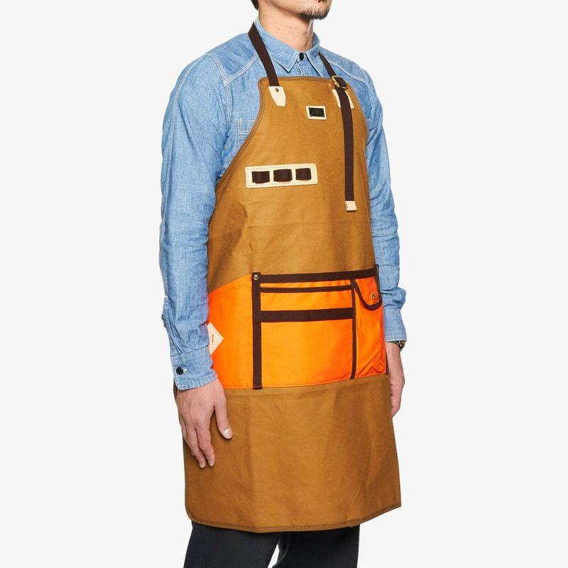 アッソブ エプロン AS2OV CANVAS APRON(L)-WHITEの画像