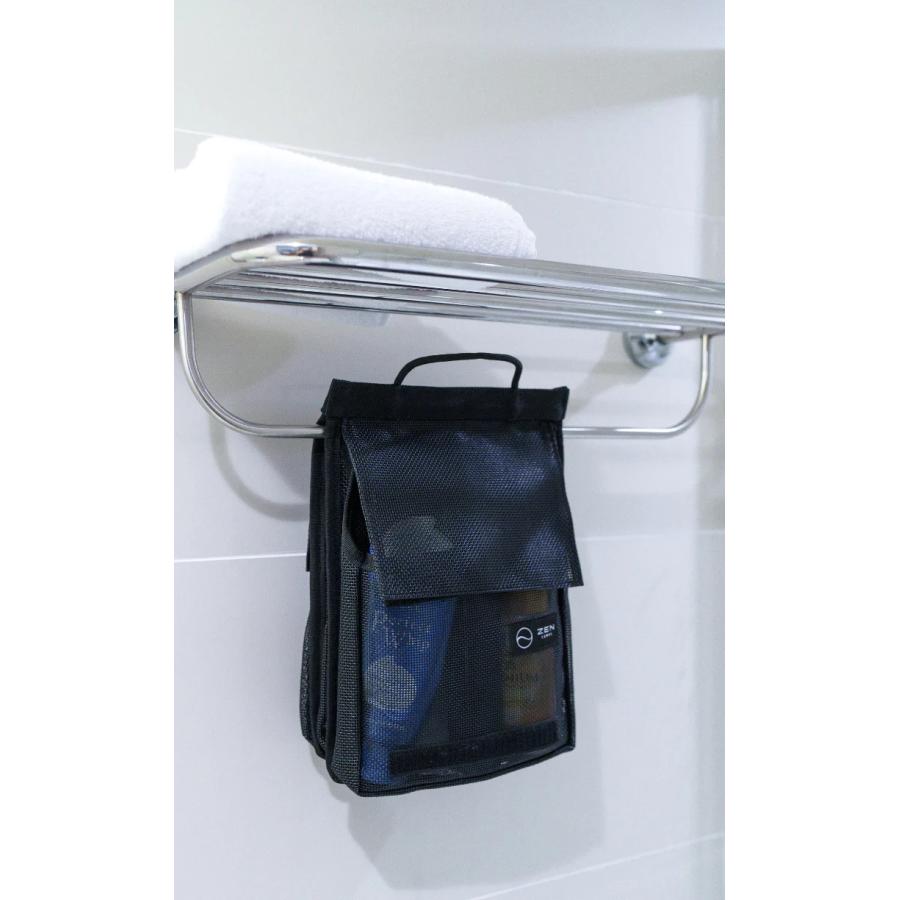ZEN Camps ゼンキャンプ メッシュトラベルバッグ トラベルポーチ 吊り