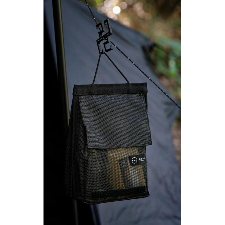 ZEN Camps ゼンキャンプ メッシュトラベルバッグ トラベルポーチ 吊り
