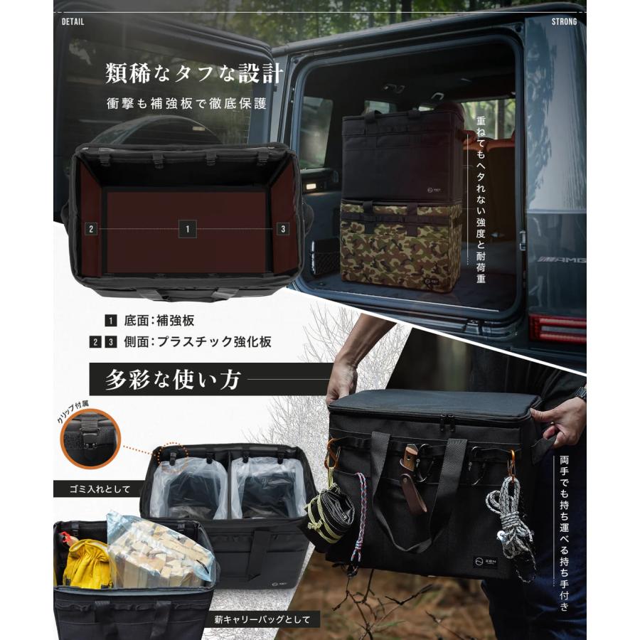 ZEN CAMPS ゼンキャンプス 折り畳み式ソフトコンテナ ブラック ZEN CAMPS ゼンキャンプス 折り畳み式ソフトコンテナ ブラック