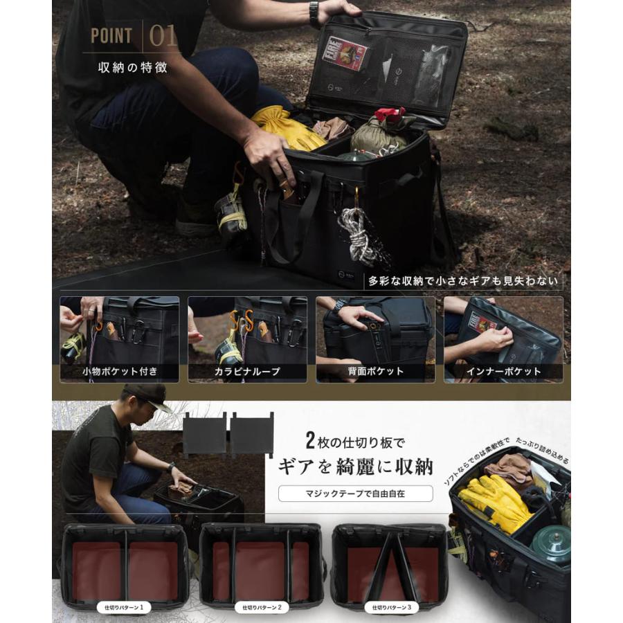 ZEN CAMPS ゼンキャンプス 折り畳み式ソフトコンテナ ブラック ZEN CAMPS ゼンキャンプス 折り畳み式ソフトコンテナ ブラック