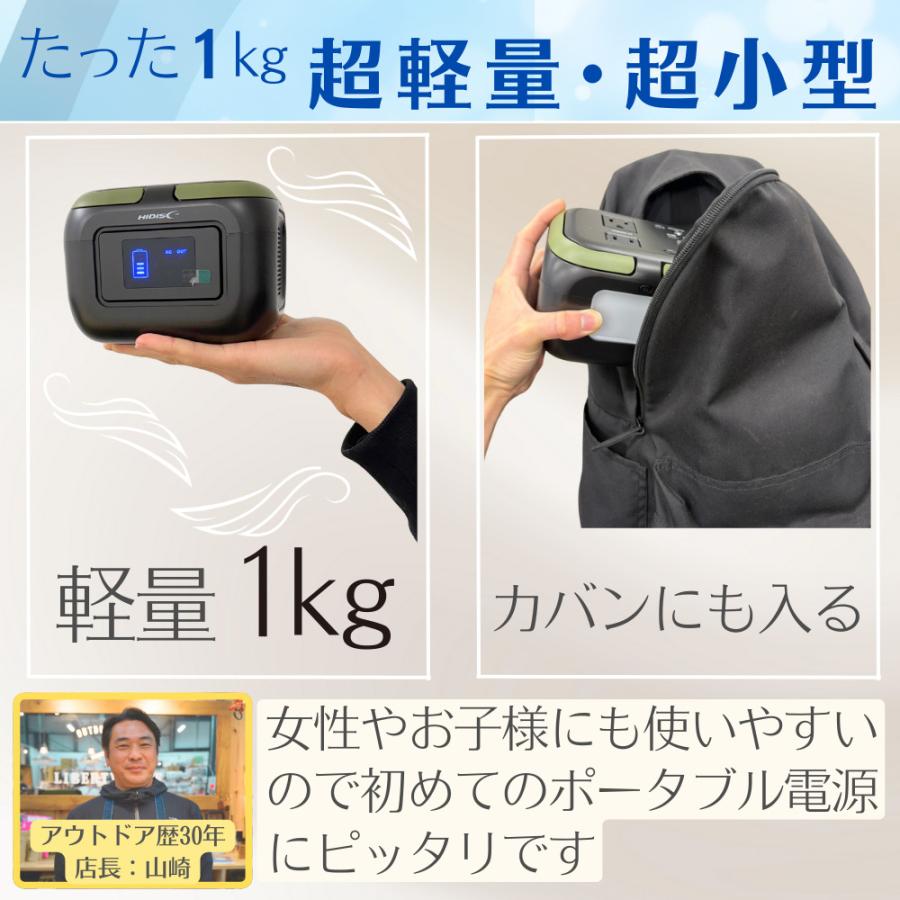 HIDISC 小型ポータブル電源 26400mAh 120W HD-PPSG120 ハイディスク