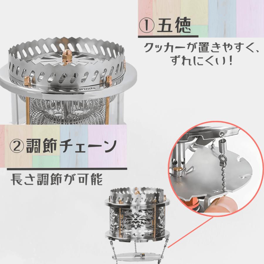 コンパクト ガスストーブ レインボー 暖房 ヒーター OD缶 サウスウインズ Thous Winds Rainbow キャンプの画像