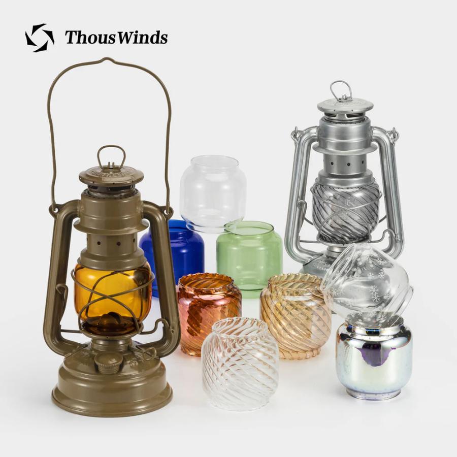 Thous Winds オイルランタン 交換用ホヤ付き　ケース付き Thous Winds サウスウィンズ フュアハンドランタン用 交換用ホヤ