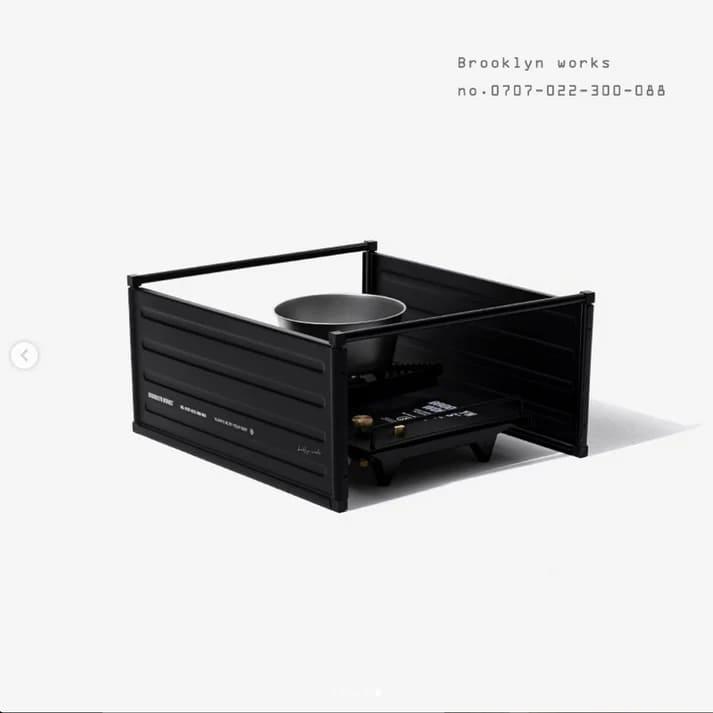 BROOKLYN WORKS BACKPACKING TABLE S ブルックリンワークス バックパッキングテーブル ブラック Sサイズの画像