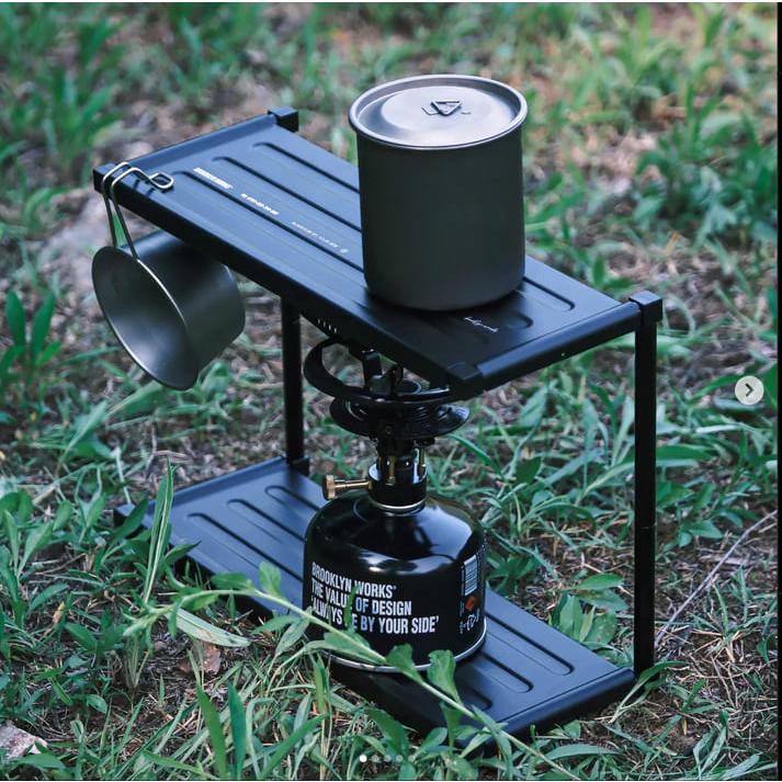 BROOKLYN WORKS BACKPACKING TABLE S ブルックリンワークス バックパッキングテーブル ブラック Sサイズの画像