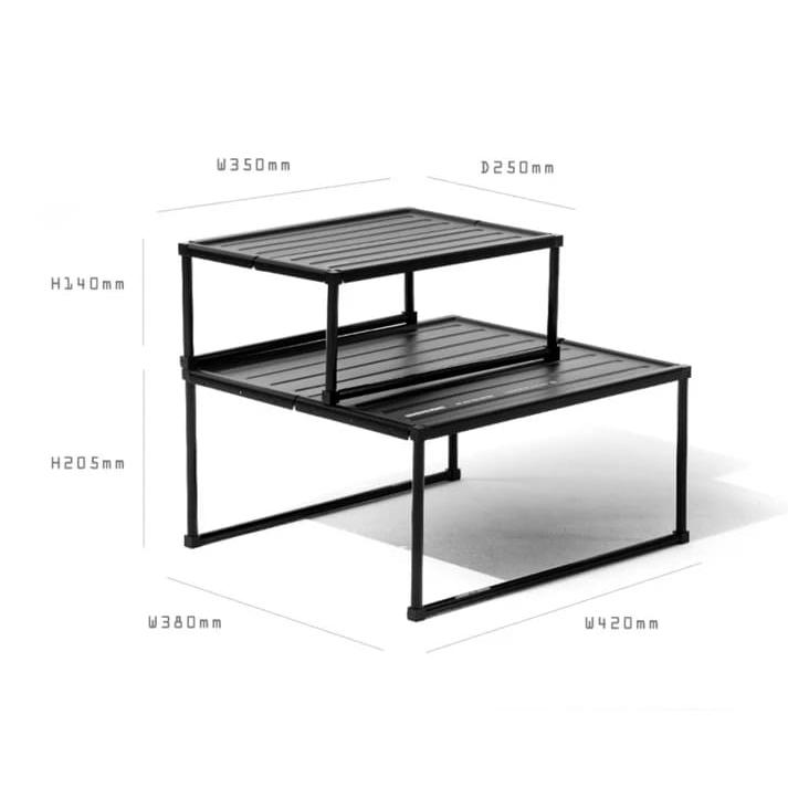 BROOKLYN WORKS BACKPACKING TABLE S ブルックリンワークス バックパッキングテーブル ブラック Sサイズの画像