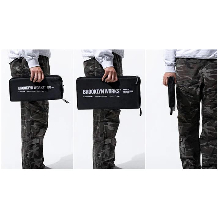 BROOKLYN WORKS BACKPACKING TABLE S ブルックリンワークス バックパッキングテーブル ブラック Sサイズの画像