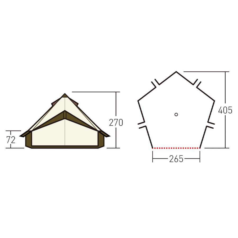 ogawa オガワ グロッケ12 T/C テント 5人用以上 災害 仮設テント