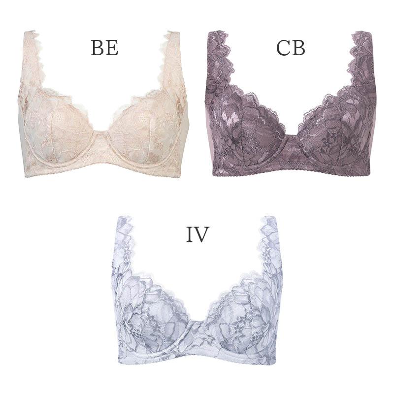 LASEE ワコール コンフォートフィット ブラジャー 3/4カップ 脇を