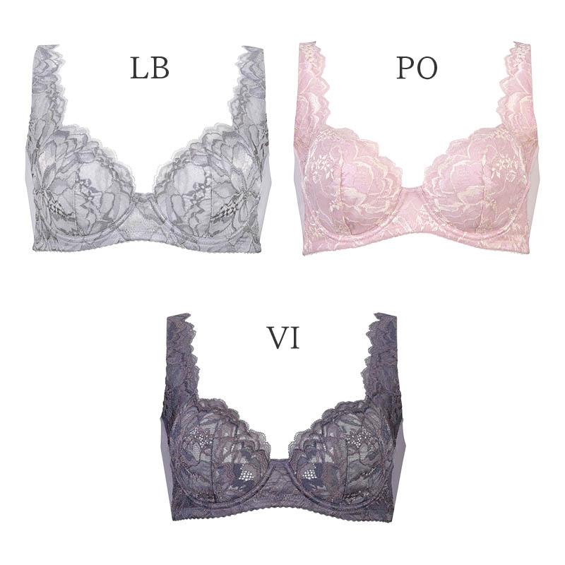 LASEE ワコール コンフォートフィット ブラジャー 3/4カップ 脇を