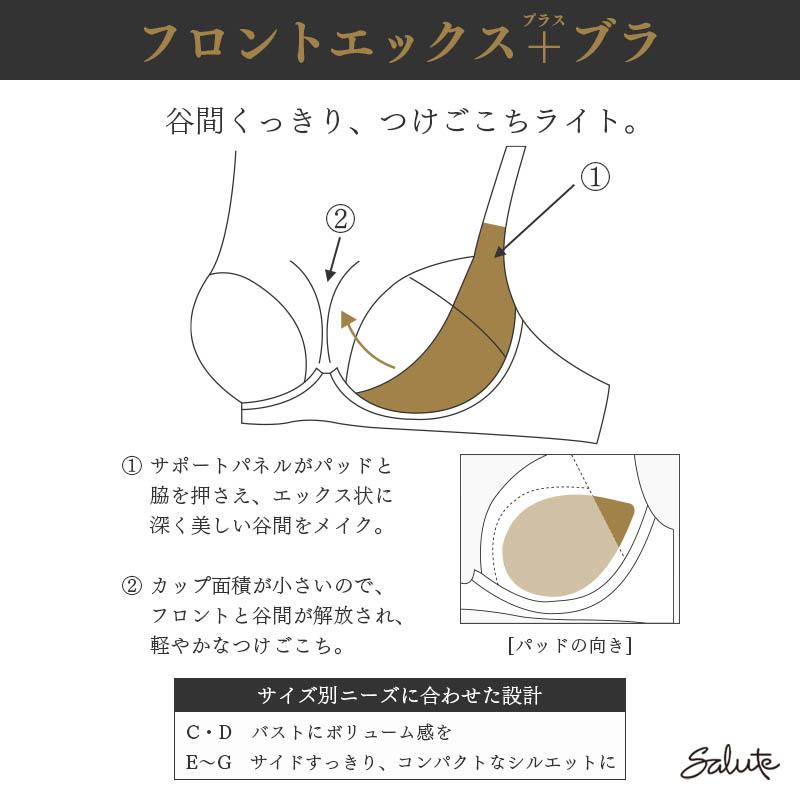 サルート（SALUTE） Salute 23グループ ワコール ブラジャー 3/4カップ