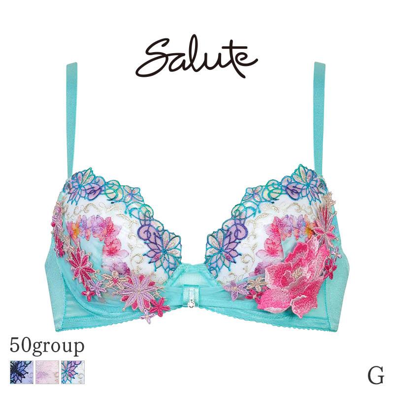 20%OFF サルート Salute 50グループ ワコール ブラジャー 3/4カップ リボンブラ(G)BTJ750 サルート（SALUTE） Salute 50グループ ワコール ブラジャー 3/4カップ