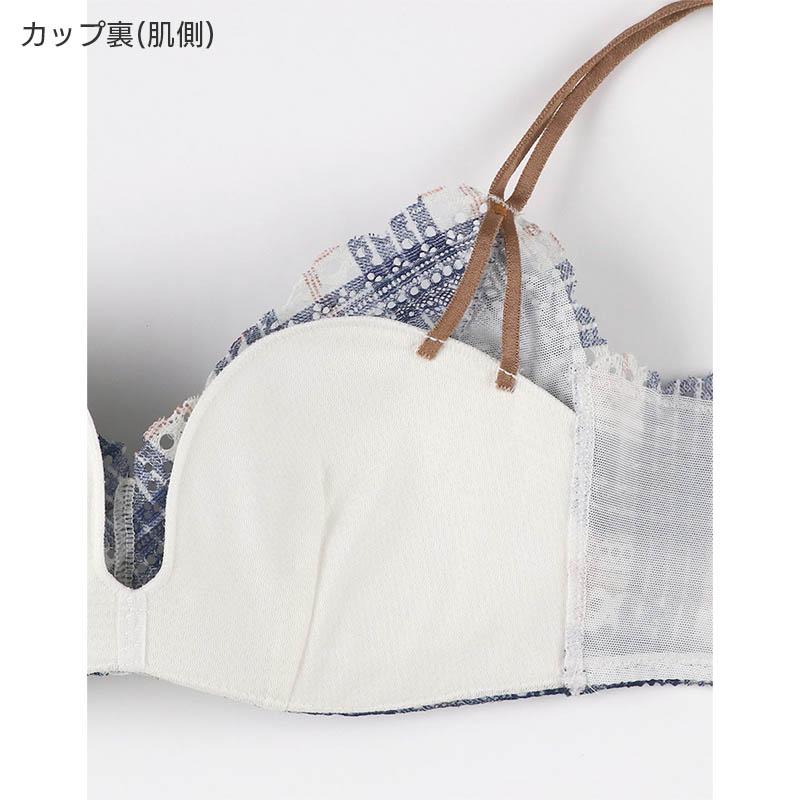 une nana cool（ウンナナクール） 364ブラ レース タータンチェック柄