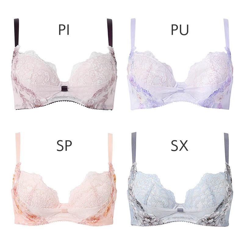 リボンブラ ワコール 脇すっきり ブラジャー 3/4カップ(D E F)BXB443