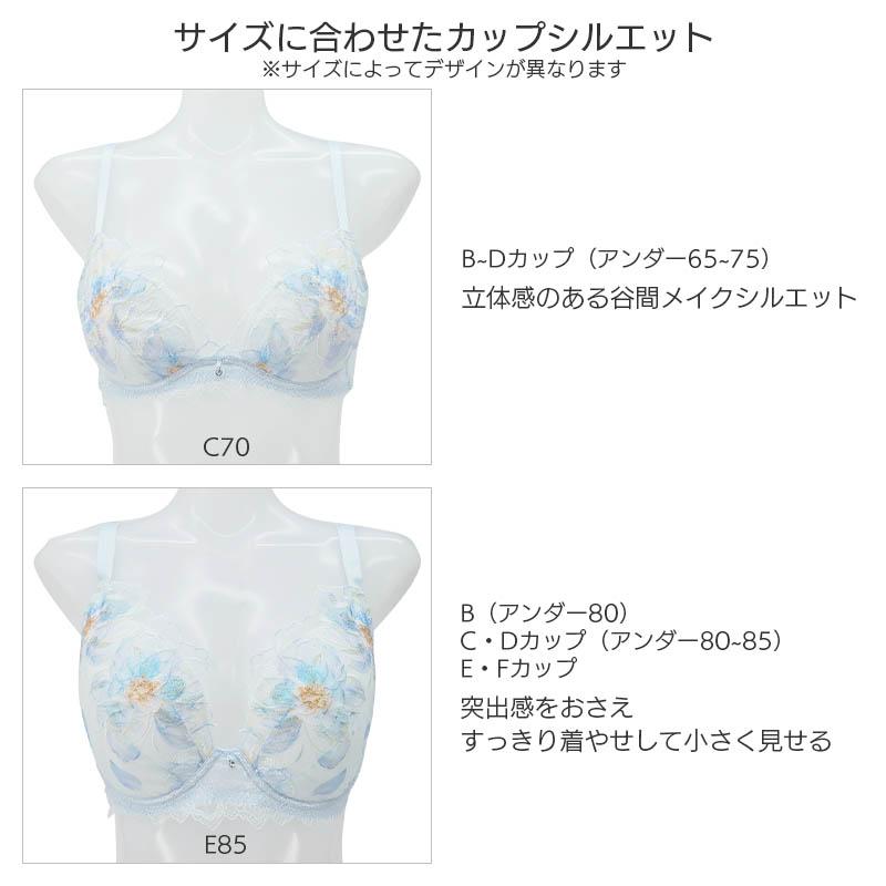 WACOAL（ワコール） 夏めくブラ ブラジャー 3/4カップ(D E F)BXB485