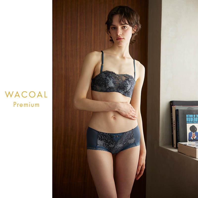 ワコール プレミアム 12シリーズ ブラジャー 3/4カップ バンドゥブラ