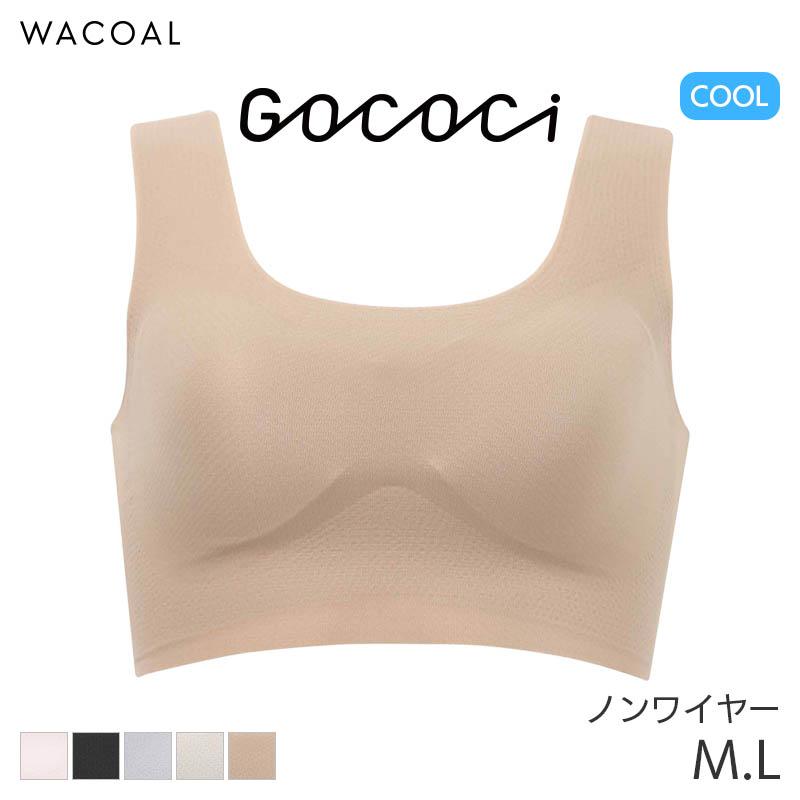 ワコール ゴコチ 涼感 ハーフトップ ノンワイヤーブラジャー ラウンドタイプ(M L)CGG571