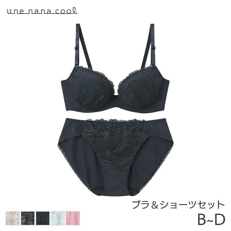 une nana cool（ウンナナクール） ブラ&ショーツセット 3/4カップブラ