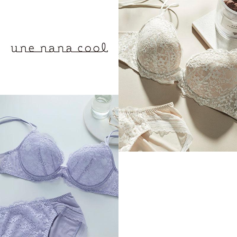 une nana cool（ウンナナクール） クリアフローレッツ 3/4カップブラ