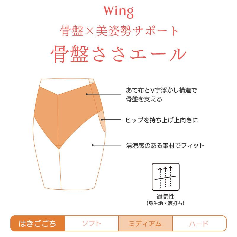 Wing ウイング 骨盤ささエール ガードル ロング丈 ジャストウエスト