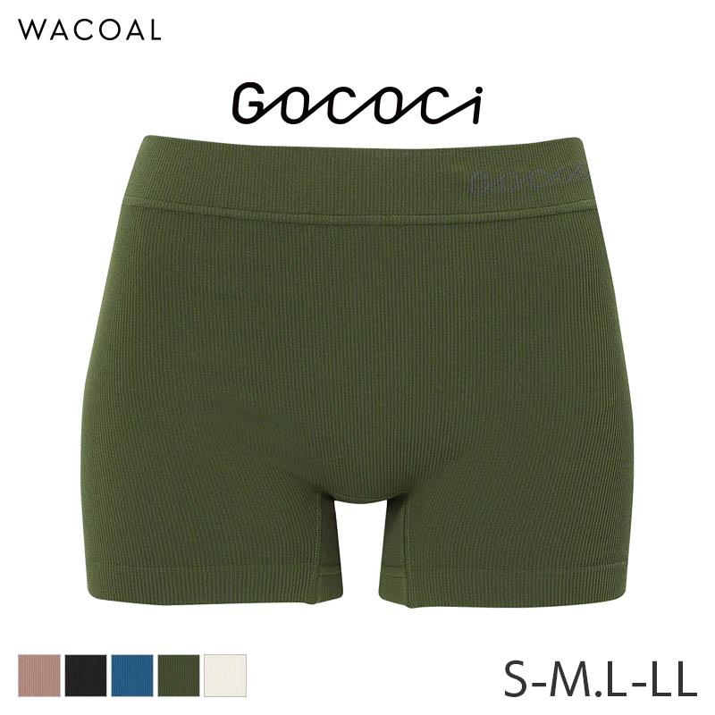 GOCOCi ワコール ゴコチ リブ素材 ショーツ はきこみ丈ふかめ ボーイ