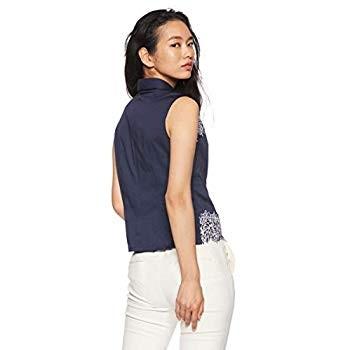海外輸入 ナラ カミーチェ カットワーク刺繍ノースリーブシャツ 10 91 05 217 レディース ネイビー 日本 S 日本サイズ7 号相当 リバティオンラインストア 通販 Yahoo ショッピング 72時間限定タイムセール Www Skylanceronline Com