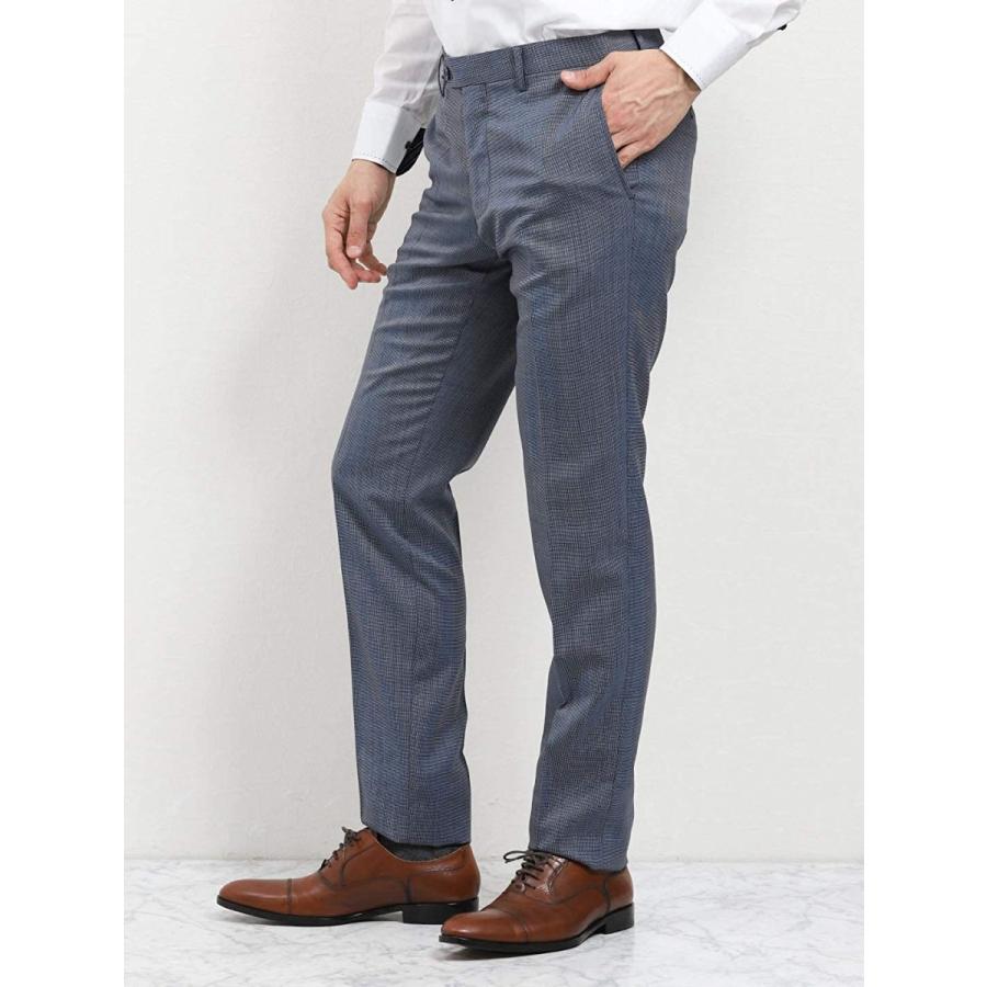 美品 タカキュー スラックス メンズ Coolmax ウール混 ウォッシャブル スリムフィット ノータック ビジネス パンツ アオ 日本 73cm ボトムス パンツ Www Carneysnj Com