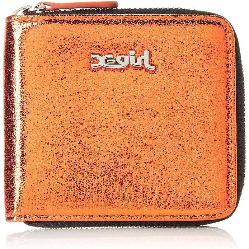 多様な エックスガール Metallic Wallet オレンジ 二つ折り財布 Pathwaysfl Org