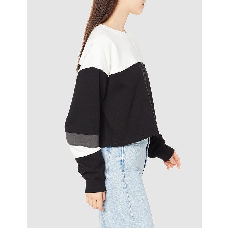 超目玉 Cropped トレーナー エックスガール Sweat M ブラック レディース X Girl Top トレーナー