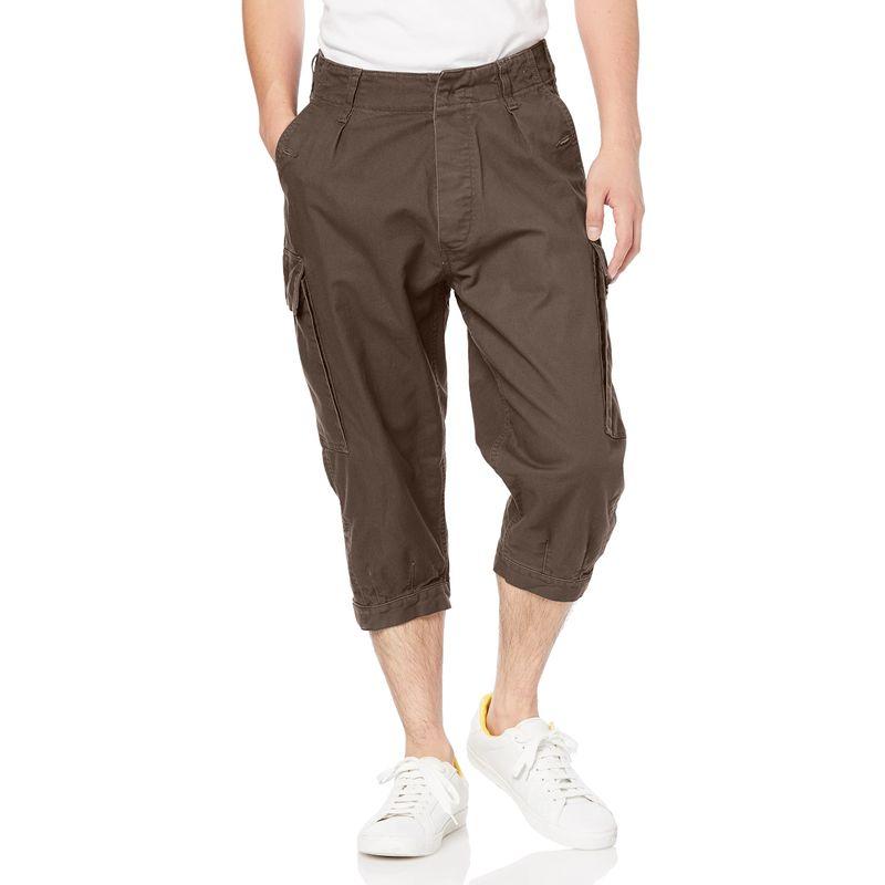 エフスタイル ハイキングパンツ 山岳猟兵用 登山ニッカポッカ メンズ オリーブグレー/GR1オレンジワシ S 20221105181404