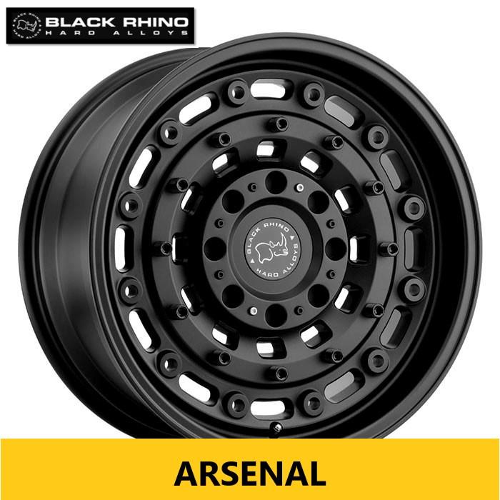 人気 USオフ系 新品4本 BLACK RHINO ARSENAL 8.0J 18in IS30 114.3 127 