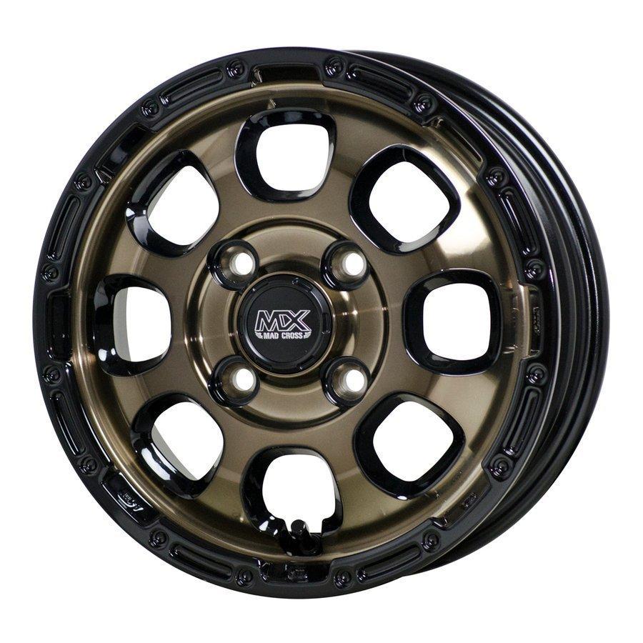 車検対応 N-VAN エブリィ NV100クリッパー マットクロス グレイス 4.0J×12in IS43 100 4H カーゴプロ 145/80R12 80/78N 2022年製!｜liberty2021