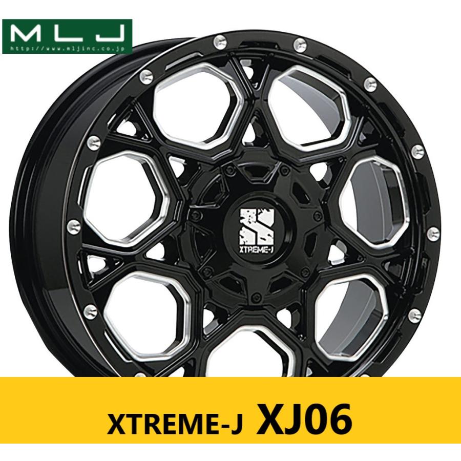 人気オフ系 グロスブラックミルド 新品4本 MLJ XJ06 8.0J 17in 人気オフ系 グロスブラックミルド 新品4本 MLJ XJ06 8.0J 17in