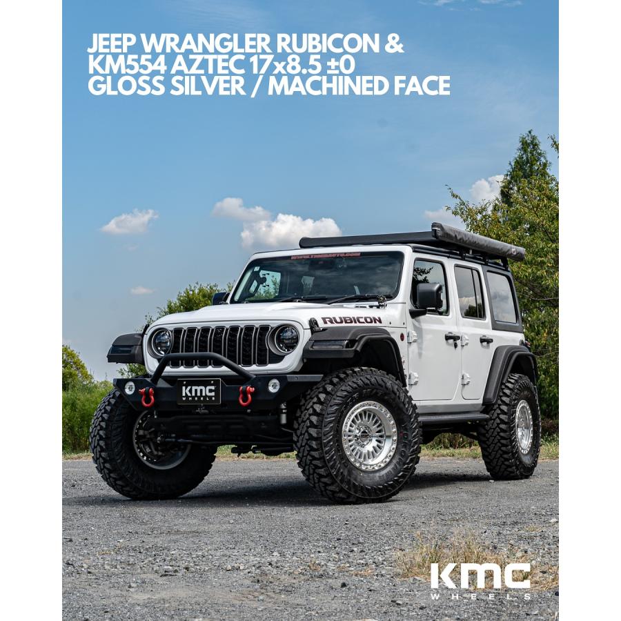 2025年モデル チューナー設定 マシーン KMC KM554 AZTEC 8.5J 17in IS±0 139.7 プラド ハイラックス FJ オーバーフェンダー車の画像